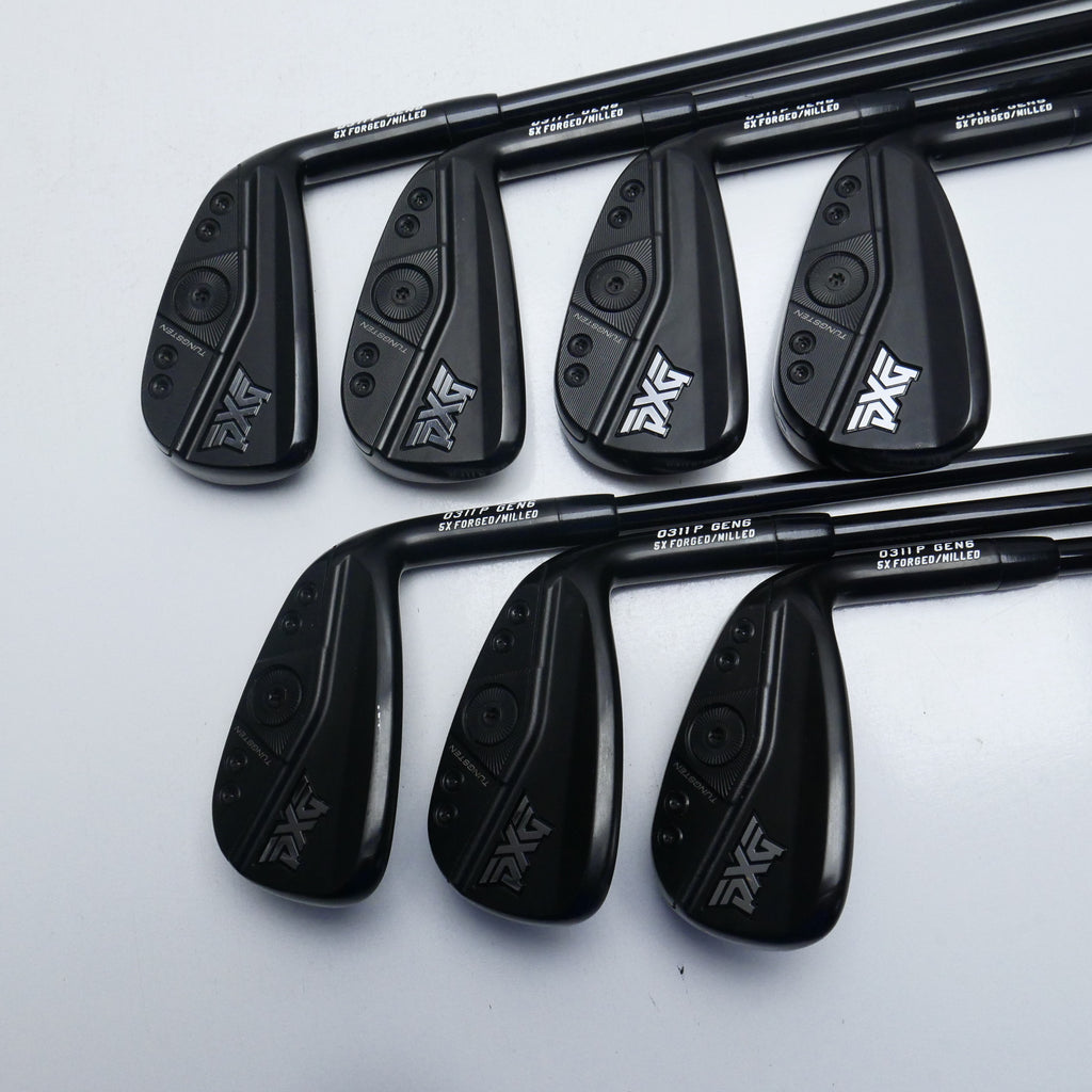 Used PXG 0311 P Gen6 Black Label Iron Set / 5 - PW + GW / Lite Flex