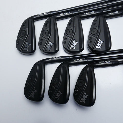Used PXG 0311 P Gen6 Black Label Iron Set / 5 - PW + GW / Lite Flex