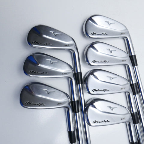 Used Mizuno Pro 225 Iron Set / 4 - PW / Stiff Flex