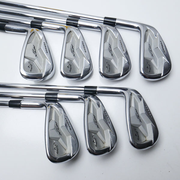 Used Callaway Apex Pro 19 Iron Set / 5 - PW + AW / Stiff Flex / Left-Handed
