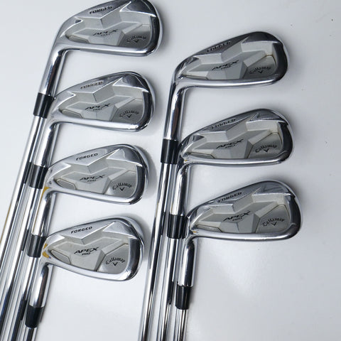 Used Callaway Apex Pro 19 Iron Set / 5 - PW + AW / Stiff Flex / Left-Handed