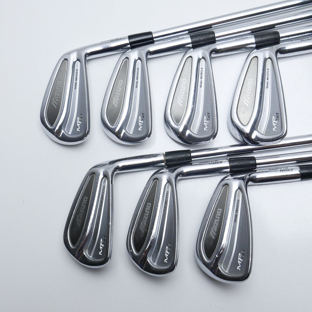 Used Mizuno MP-58 Iron Set / 3 - 9 IRON / Stiff Flex