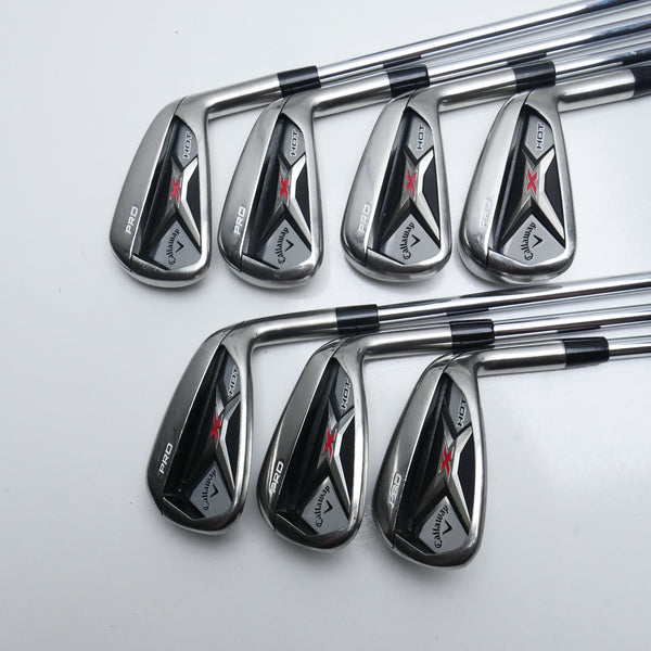 Used Callaway X Hot Pro 2013 Iron Set / 4 - PW / Regular Flex