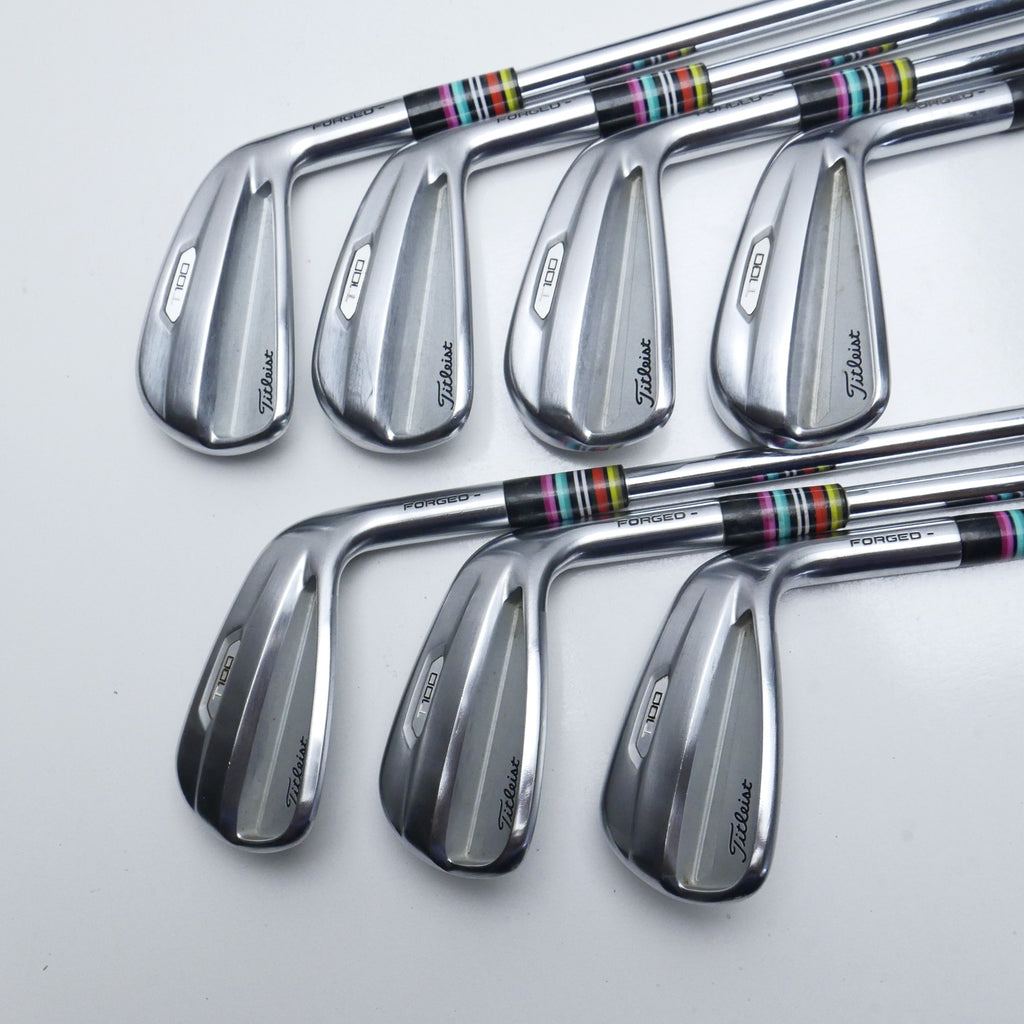 Used Titleist T100 2021 Iron Set / 4 - PW / X-Stiff Flex