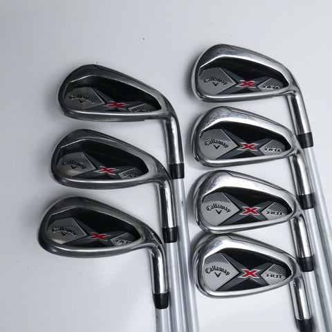 Used Callaway X Hot 2019 Iron Set / 5 - SW / Regular Flex