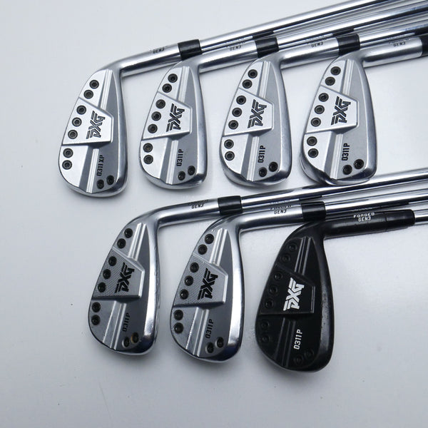 Used PXG 0311 XP Gen 3 & 0311 X Gen 3 Combo Iron Set / 4 - PW / Stiff Flex