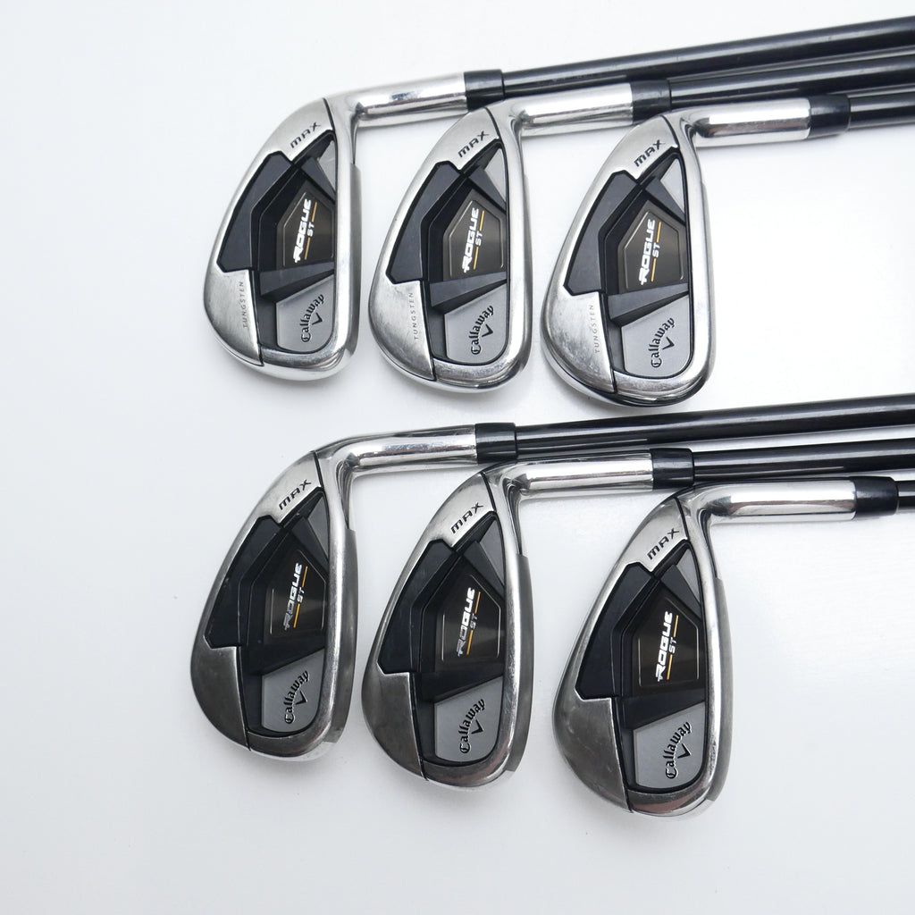 Used Callaway Rogue ST MAX Iron Set / 5 - PW / Regular Flex