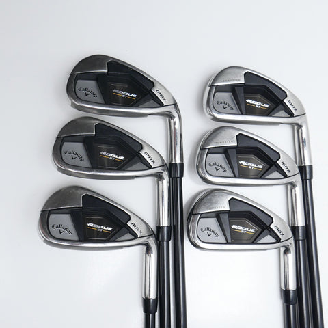 Used Callaway Rogue ST MAX Iron Set / 5 - PW / Regular Flex