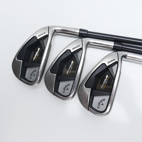 Used Callaway Rogue ST MAX Iron Set / 5 - PW / Regular Flex