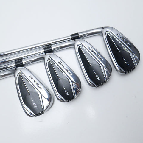 Used TaylorMade Qi Iron Set / 5 - PW + AW / Stiff Flex / Left-Handed