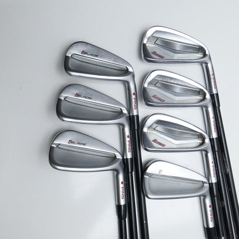 Used Ping i210 & iBlade Combo Iron Set / 3 - 9 IRON / X-Stiff Flex