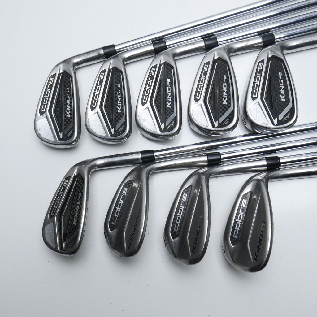 Used Cobra King F8 Iron Set / 5 - SW + GW + LW / Regular Flex