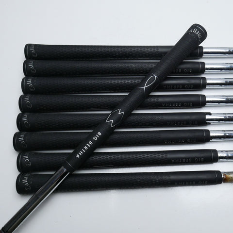 Used Callaway Big Bertha 2002 Iron Set / 4 - SW + GW / Uniflex