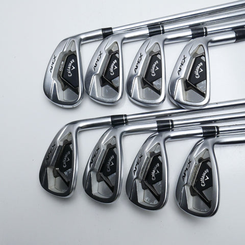 Used Callaway Apex DCB & Apex 21 Combo Iron Set / 4 - PW + AW / Stiff Flex