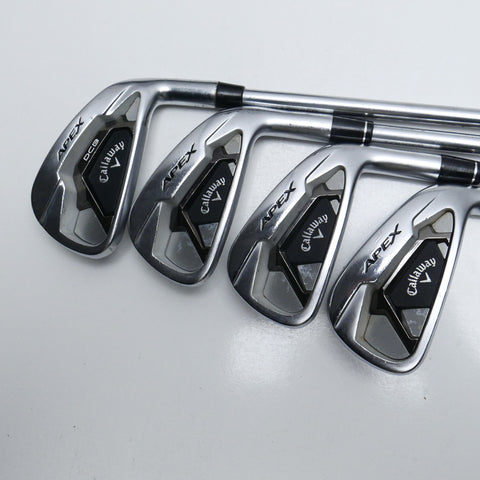 Used Callaway Apex DCB & Apex 21 Combo Iron Set / 4 - PW + AW / Stiff Flex