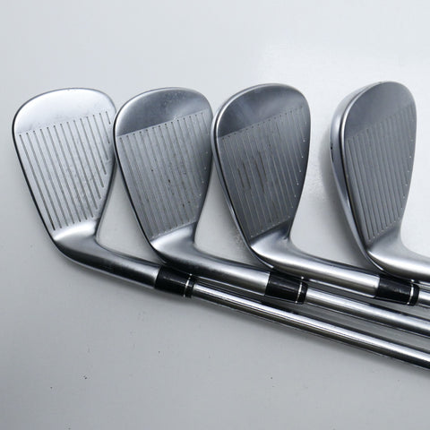 Used Callaway Apex DCB & Apex 21 Combo Iron Set / 4 - PW + AW / Stiff Flex