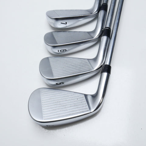 Used Callaway Apex DCB & Apex 21 Combo Iron Set / 4 - PW + AW / Stiff Flex