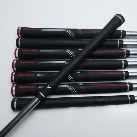 Used Callaway Apex DCB & Apex 21 Combo Iron Set / 4 - PW + AW / Stiff Flex