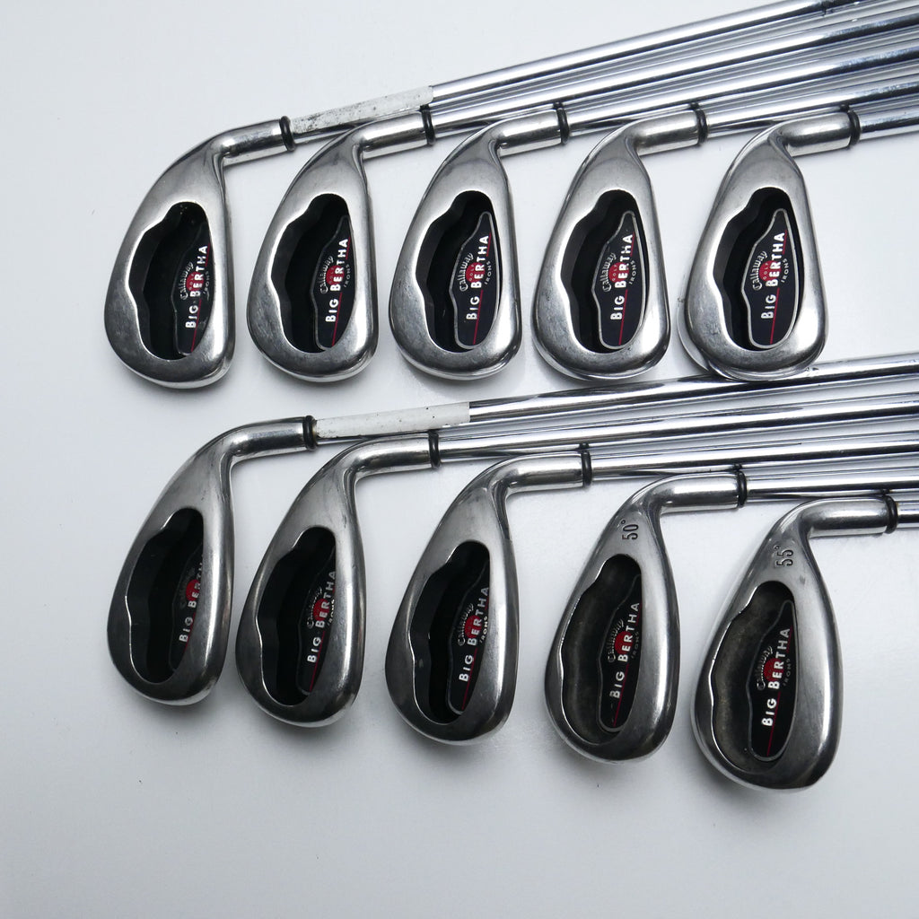 Used Callaway Big Bertha 2004 Iron Set / 3 - SW + GW / Uniflex