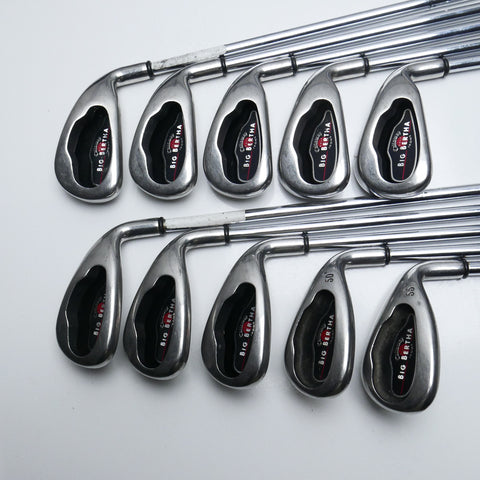 Used Callaway Big Bertha 2004 Iron Set / 3 - SW + GW / Uniflex