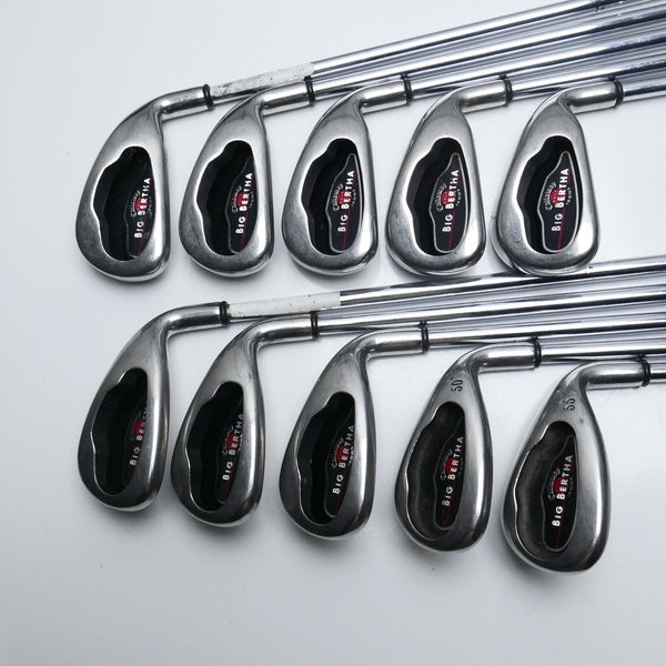 Used Callaway Big Bertha 2004 Iron Set / 3 - SW + GW / Uniflex