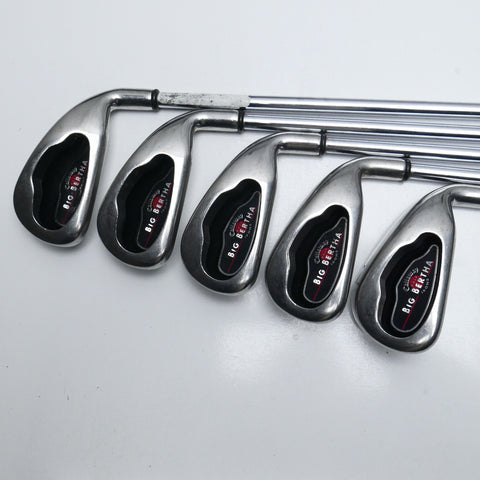 Used Callaway Big Bertha 2004 Iron Set / 3 - SW + GW / Uniflex