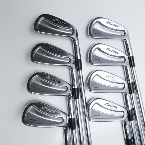 Used Mizuno MP-30 Iron Set / 3 - PW / Regular Flex