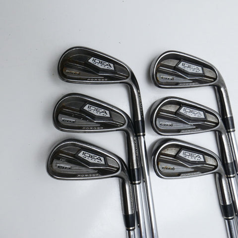 Used Adams Idea Black CB3 Iron Set / 5 - PW / Regular Flex