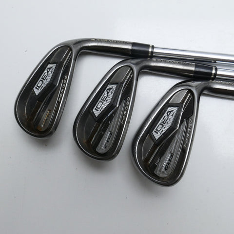 Used Adams Idea Black CB3 Iron Set / 5 - PW / Regular Flex