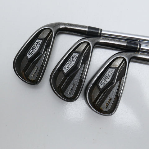 Used Adams Idea Black CB3 Iron Set / 5 - PW / Regular Flex