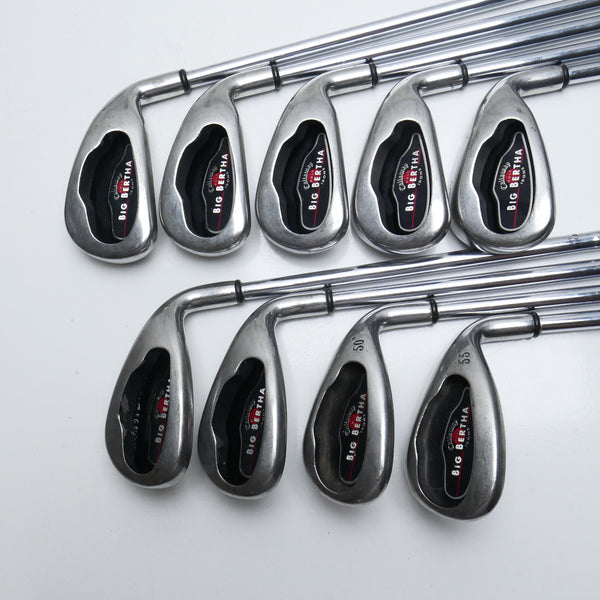 Used Callaway Big Bertha 2004 Iron Set / 4-SW + W / Uniflex