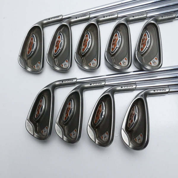 Used Ping G10 Iron Set / 3 - SW / Regular Flex