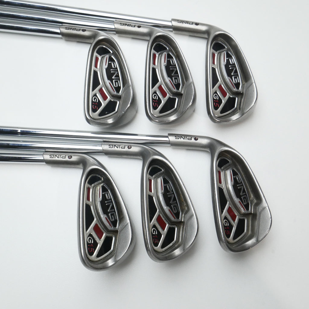 Used Ping G15 Iron Set / 5 - PW / Stiff Flex / Left-Handed