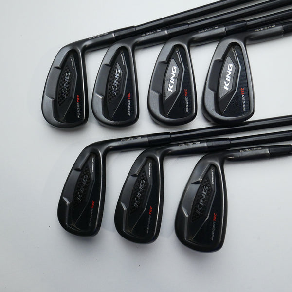 Used Cobra King Forged Tec Black Iron Set / 4 - PW / Regular Flex