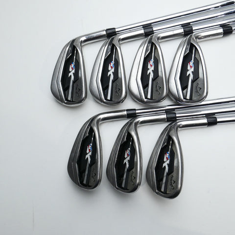Used Callaway XR Iron Set / 5 - PW + AW / Stiff Flex