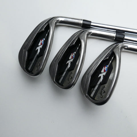 Used Callaway XR Iron Set / 5 - PW + AW / Stiff Flex