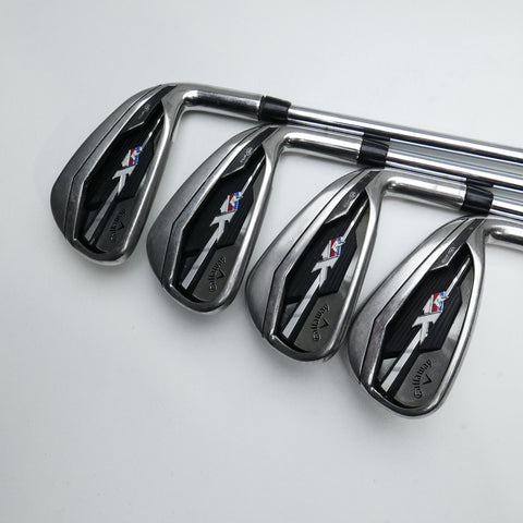 Used Callaway XR Iron Set / 5 - PW + AW / Stiff Flex