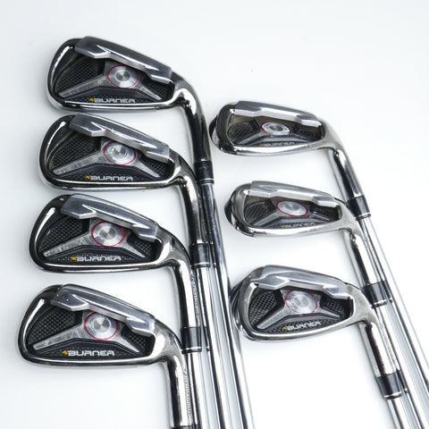 Used TaylorMade 2009 Burner Iron Set / 4 - PW / Stiff Flex - Replay Golf 