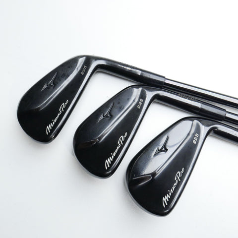 Used Mizuno Pro 225 Black Limited Edition Iron Set / 5 - PW / Stiff Flex - Replay Golf 