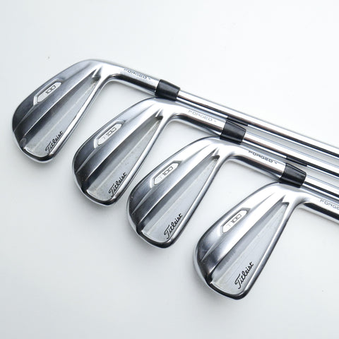Used Titleist T100 2021 Iron Set / 4 - PW / Stiff Flex - Replay Golf 
