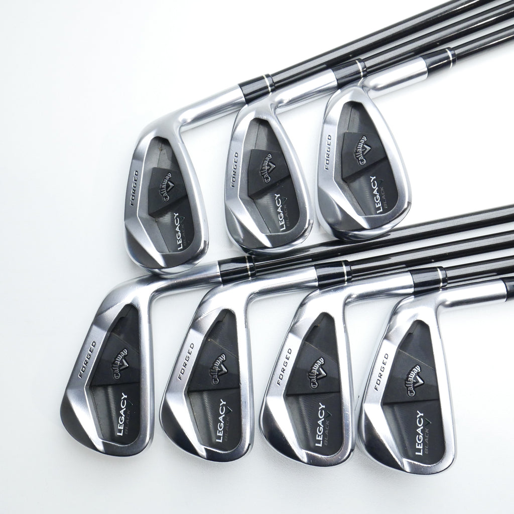 Used Callaway Legacy Black Forged Iron Set / 4 - PW / Stiff Flex - Replay Golf 