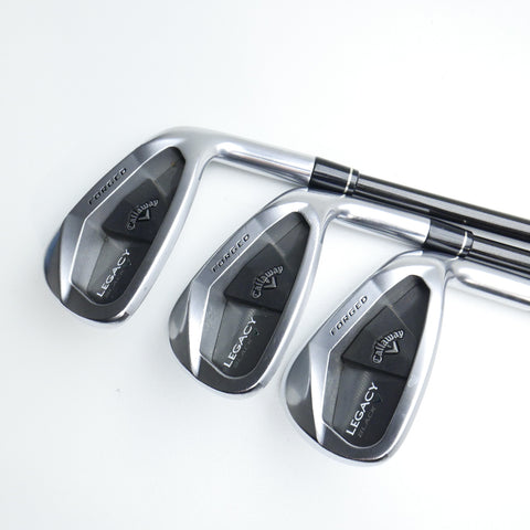 Used Callaway Legacy Black Forged Iron Set / 4 - PW / Stiff Flex - Replay Golf 