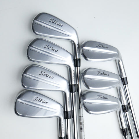 NEW Titleist T250 2025 Iron Set / 5 - PW + 48° / Stiff Flex - Replay Golf 