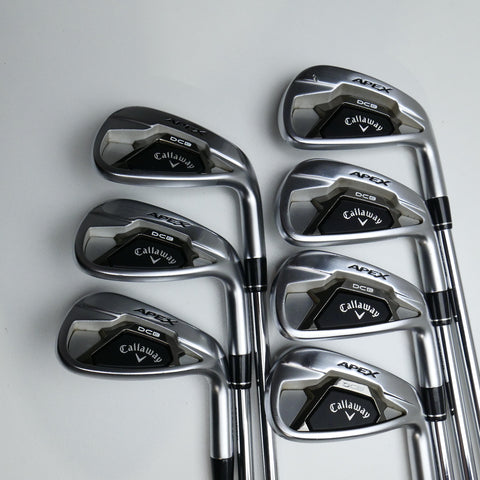 Used Callaway Apex DCB 21 Iron Set / 5 - PW + AW / Stiff Flex - Replay Golf 