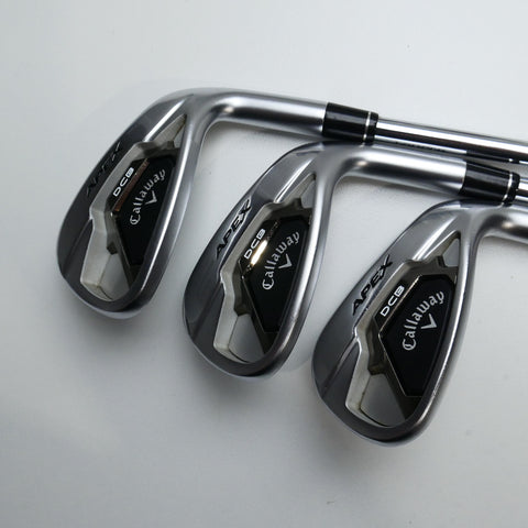 Used Callaway Apex DCB 21 Iron Set / 5 - PW + AW / Stiff Flex - Replay Golf 