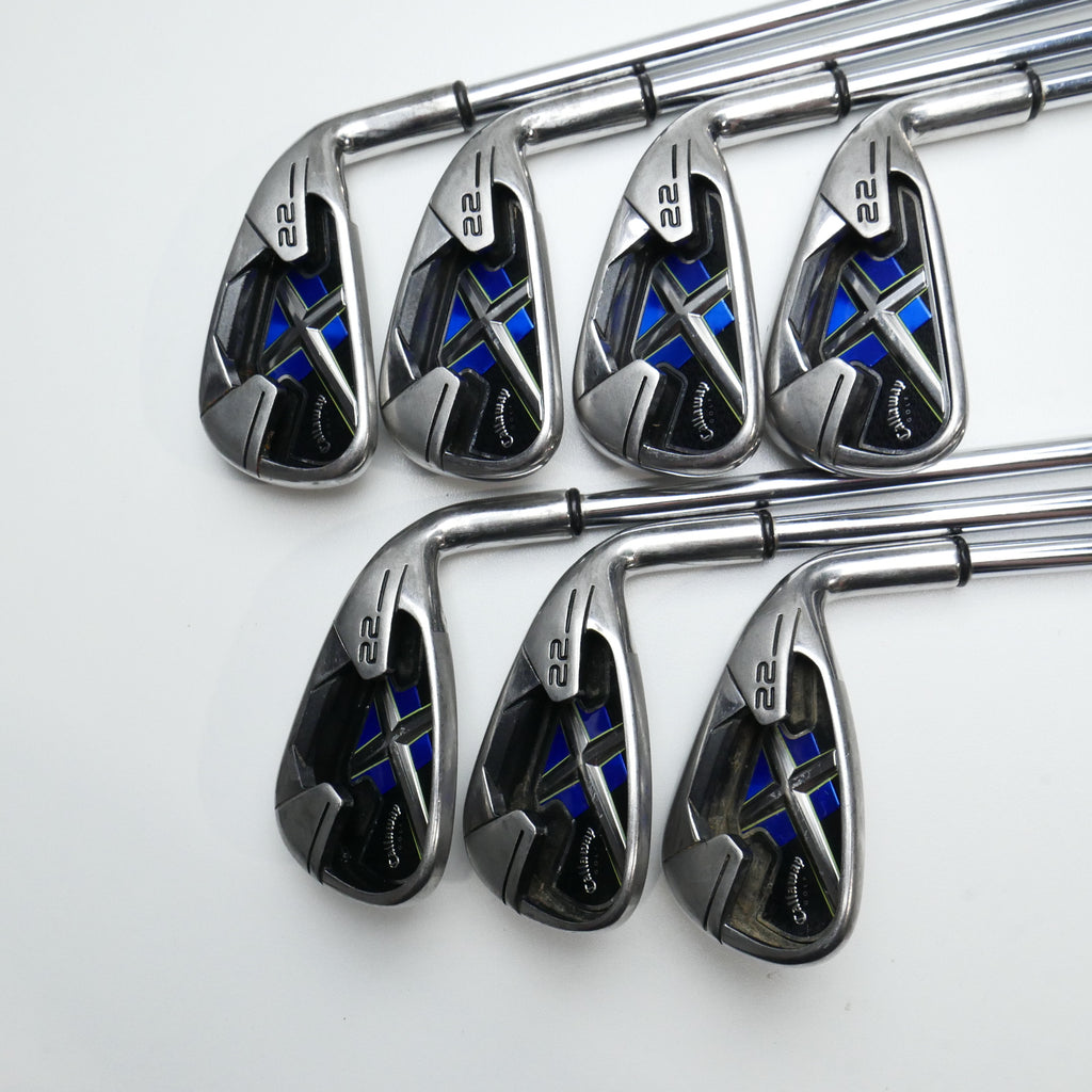 Used Callaway X-22 Iron Set / 4 - PW / Uniflex - Replay Golf 
