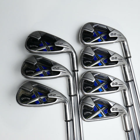 Used Callaway X-22 Iron Set / 4 - PW / Uniflex - Replay Golf 