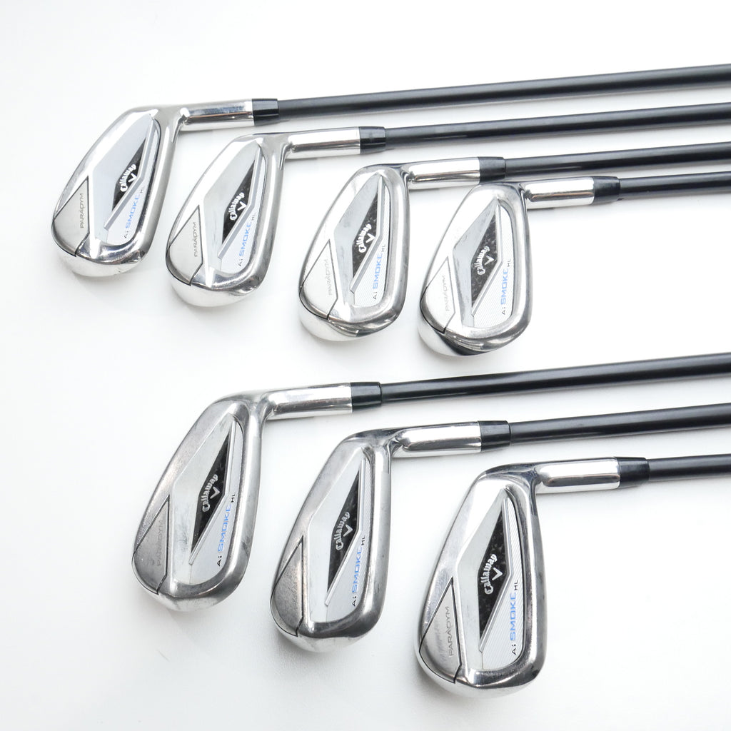Used Callaway Paradym Ai Smoke HL Iron Set / 5 - PW + AW / Soft Regular Flex