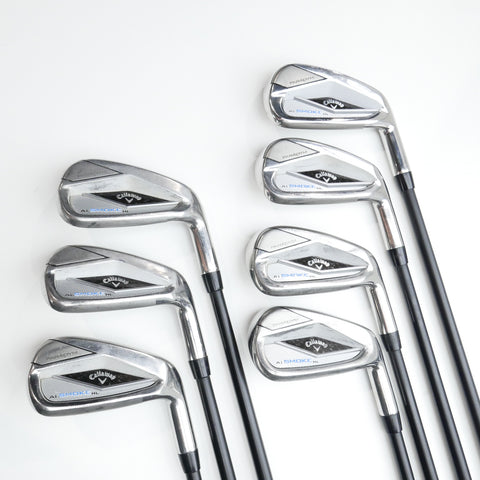 Used Callaway Paradym Ai Smoke HL Iron Set / 5 - PW + AW / Soft Regular Flex