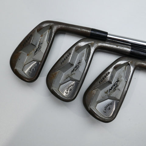 Used Callaway Apex Pro 19 RAW Iron Set / 4 - 9 IRON / Stiff Flex
